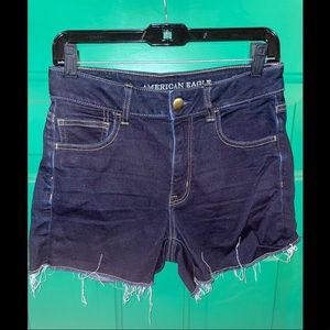 American Eagle high rise denim shorts